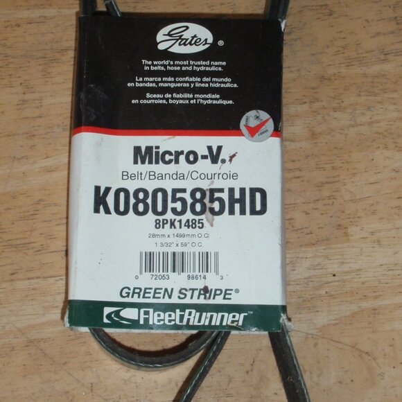 Serpentine Belt-Fleetrunner Heavy Duty Micro-V Belt Gates K080585HD - FAST SHIP! - Picture 1 of 2